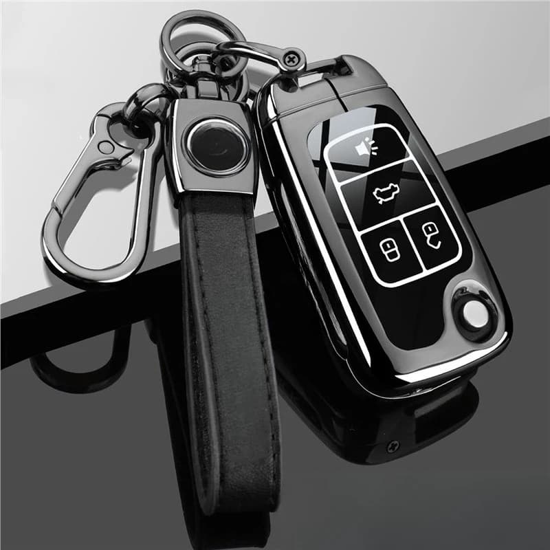 Zinc Alloy Key Cover Case for Chevrolet Cavalier/Malibu/Cruze/Tracker/Monza/Sail/Aveo - Protective Key Fob Shell Keybag Keychain