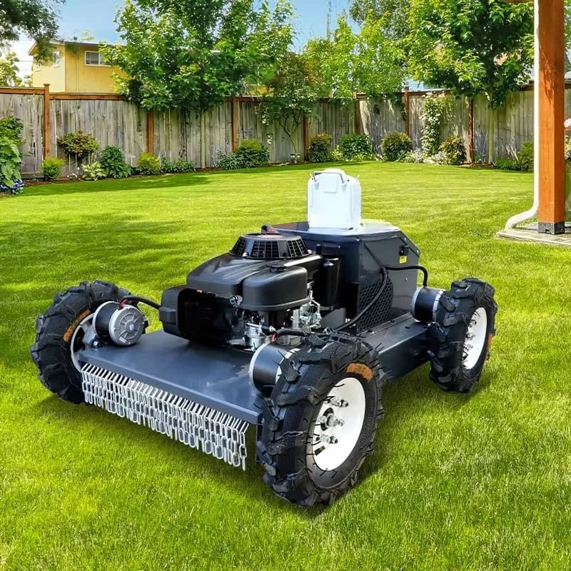 Intelligent 4-wheel self-propelled lawn mower 190cc