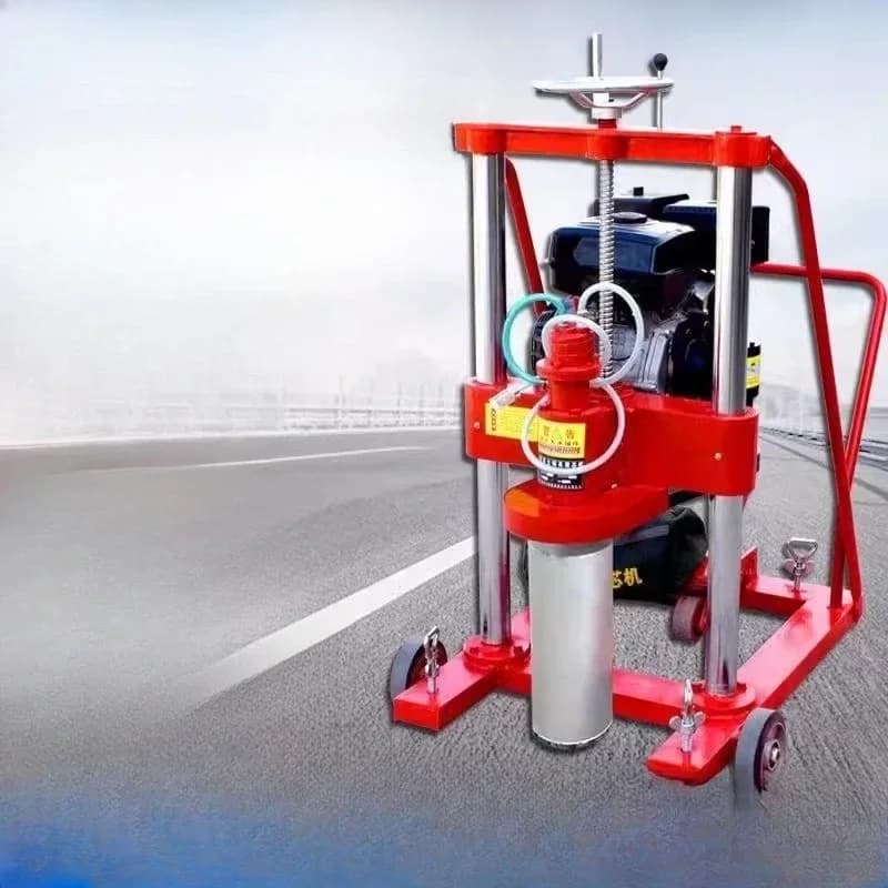 Cement highway drilling coring machine, drill bit, diamond drill barrel, core driller