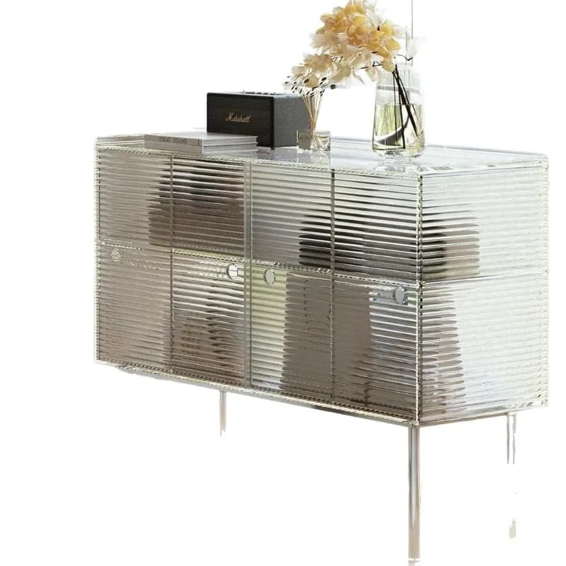 Acrylic sideboard, sofa wine cabinet, wall-integrated multifunctional tea cabinet
