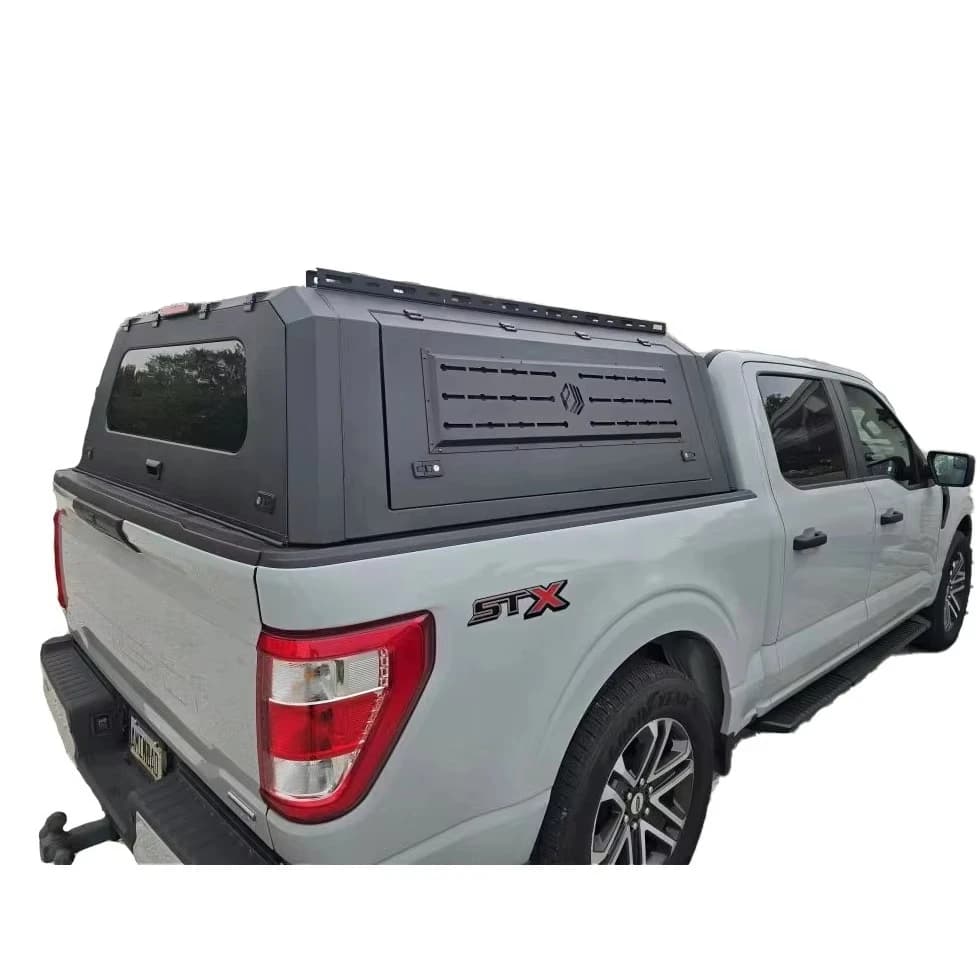 Custom Fit 4x4 Auto Accessories Waterproof Aluminum Hard Canopy for FORD Ranger F 150 Pickup Truck Anti Rusted Tonneau Bed Cover