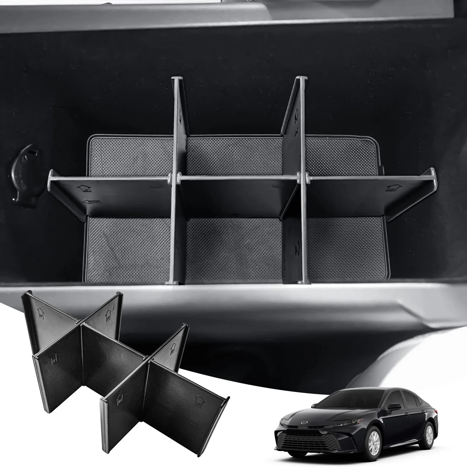 Armrest Storage Dividers Tray For 2025 Toyota Camry (XSE/XLE/SE/LE) Center Console Organizer Interior Dividers Car Accessories