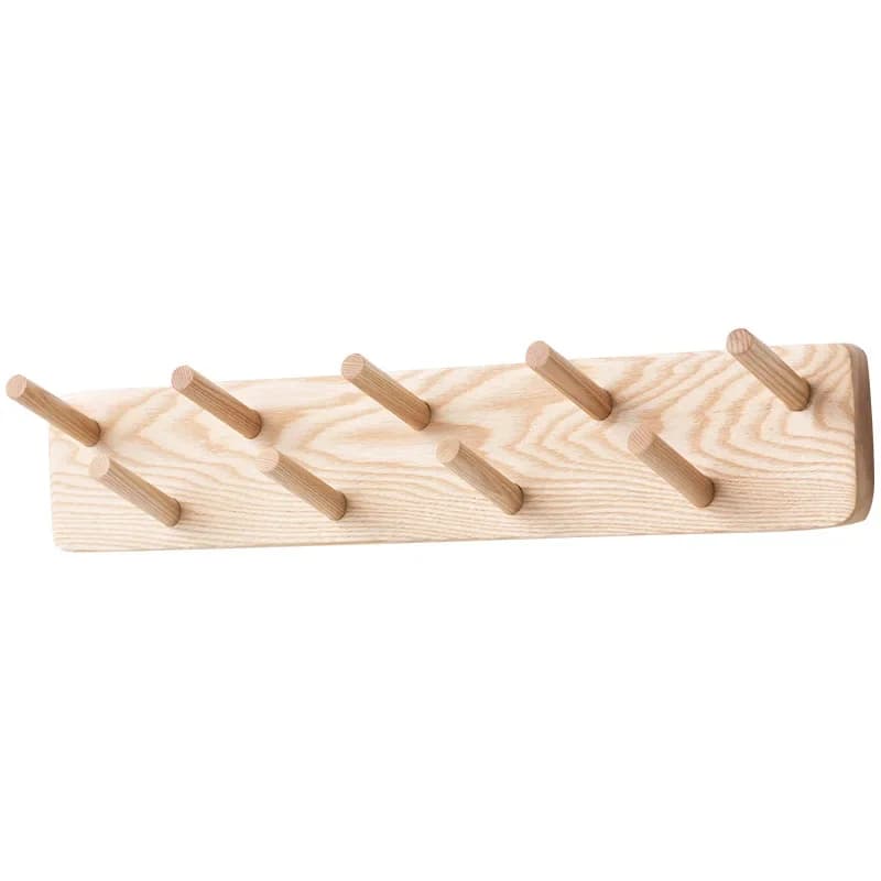 Entrance hook, wall rack, creative log wall decoration storage baffle rack, door hook