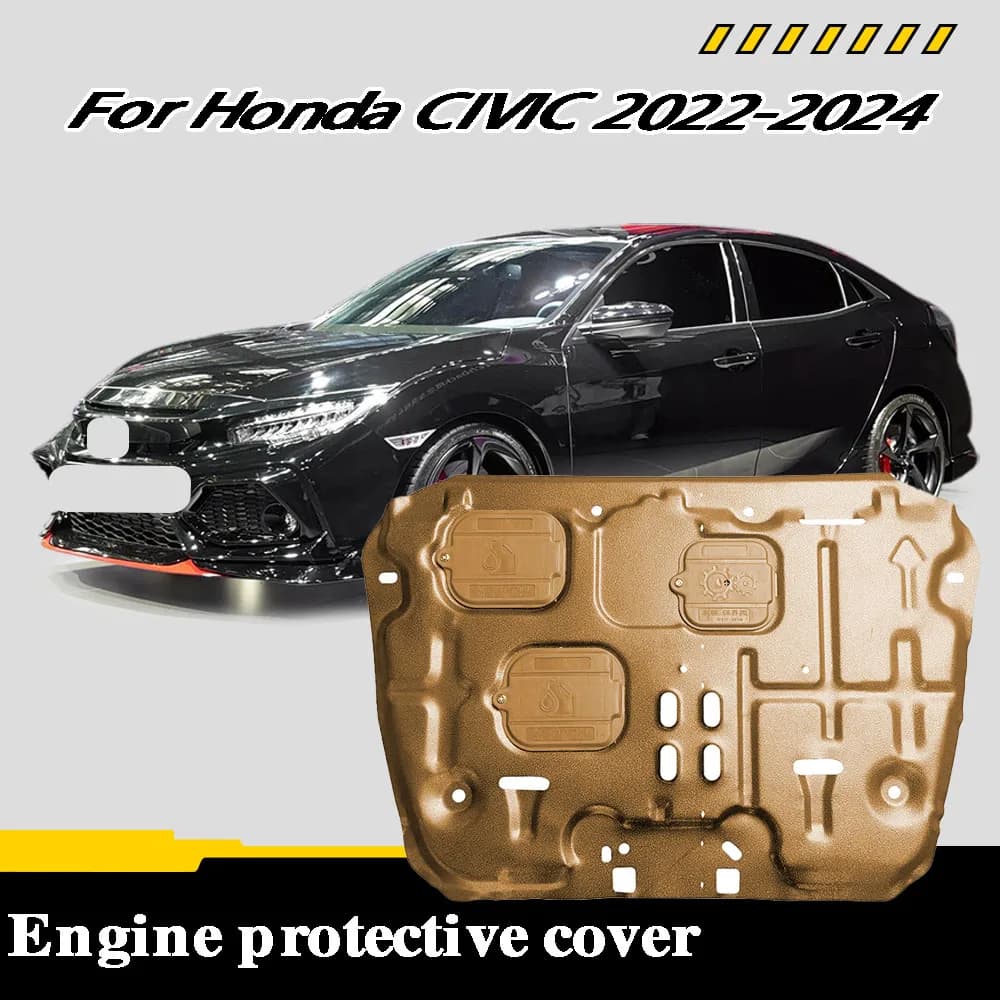 For Honda ‌CIVIC 2022-2024 1.5T 2.0L Engine Guard Plate Splash Shield Mud Fender Cover Mudguard Protector