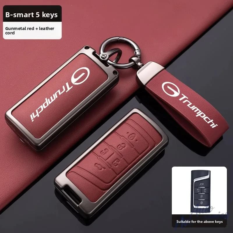 Car Key Case Protection Cover Shell Holder Fob For GAC Trumpchi GS4 GM8 GA3 GA6 SGS7 GA4 GS5 GS3 Legend GS8 Keychain Accessories