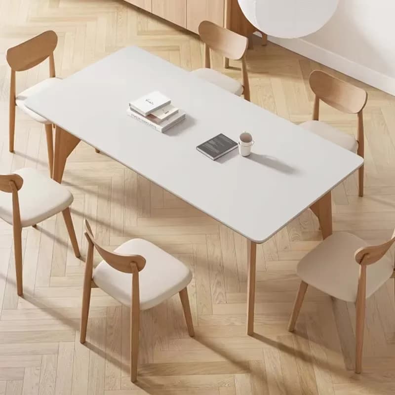 Designer Wooden Dining Table Chairs Modern Rectangular Luxury Dining Table Set Kitchen Mesas De Jantar Restaurant Furniture