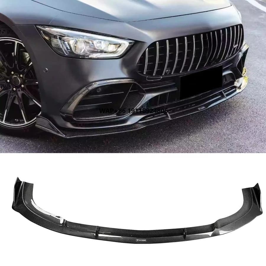 TK Style Dry Carbon Fiber Front Bumper Lip for  AMG GT50 GT53 2019-2023 New Condition Front Lip Splitter Bodykit