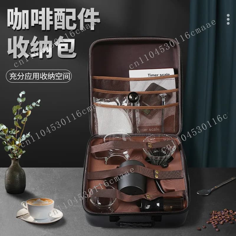 V60EVA coffee bag outdoor travel portable hand brew full set combination storage box delivery bag tea set