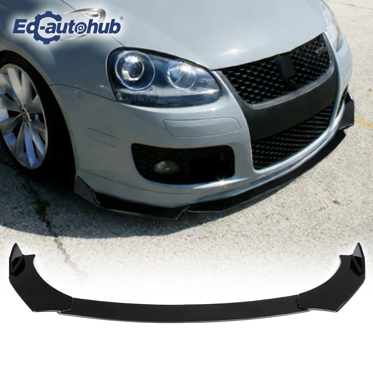 Gloss Black Front Bumper Chin Lip Spoiler for VW Golf Mk5 & Jetta Mk5 2003-2010 Auto Accessory