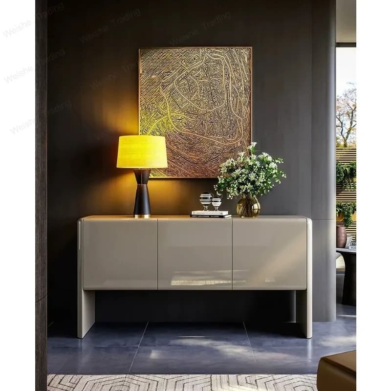 Minimalist dining side cabinet, living room, household wall locker, light luxury tea entrance cabinet