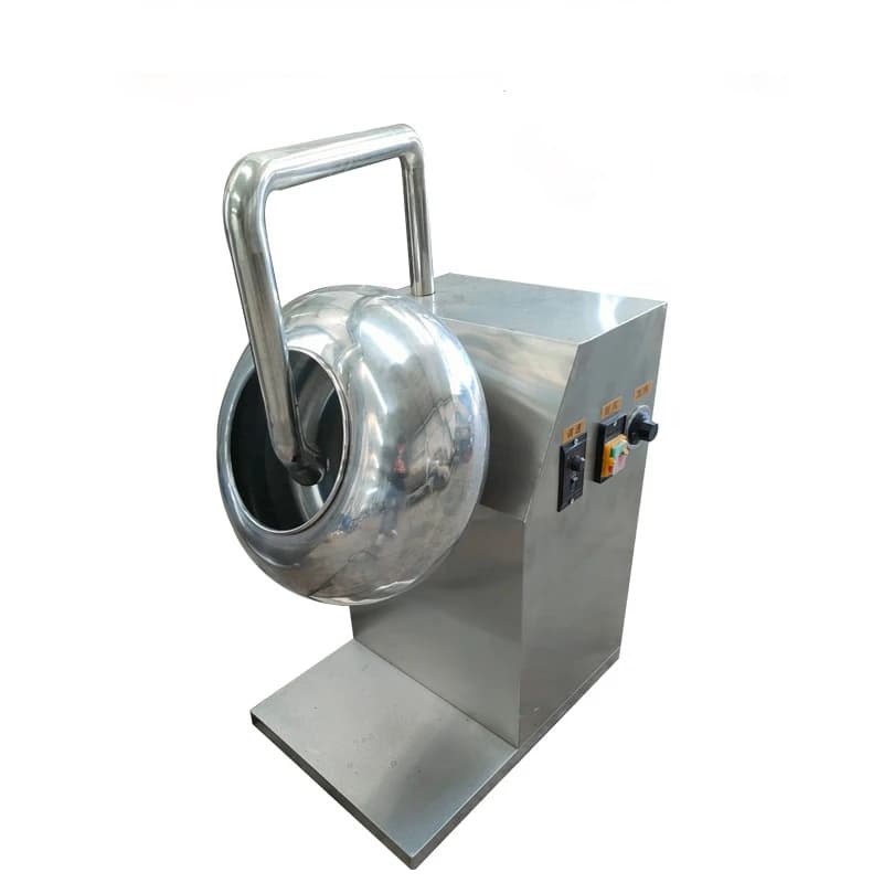 Best-selling 304 Stainless Steel Food Coating Machine Coating Pot Chemical Powder Balling Machine Round Pot Granulator