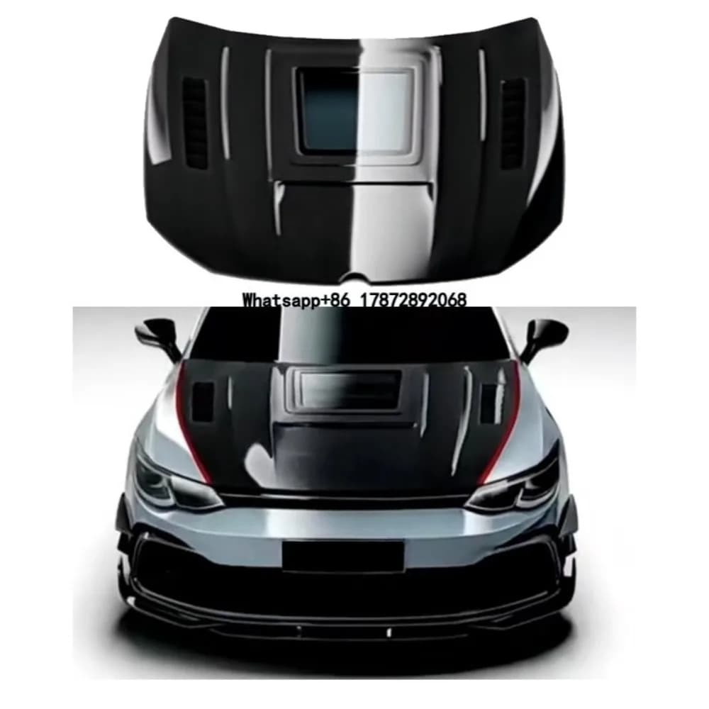 Real Carbon Fiber CMST Transparent Glass Style Screw Fixing Hood for GOLF8 MK8 GTI R 2020-2024 Exterior Accessories Mk8