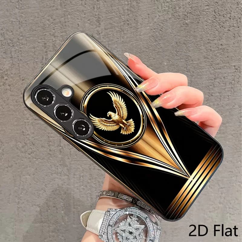 High end Golden Bird s26 ultra case Tempering Glass phone case for Samsung Galaxy S26/S25/S24/S23/S22/S21Ultra FE Plus anti-fall