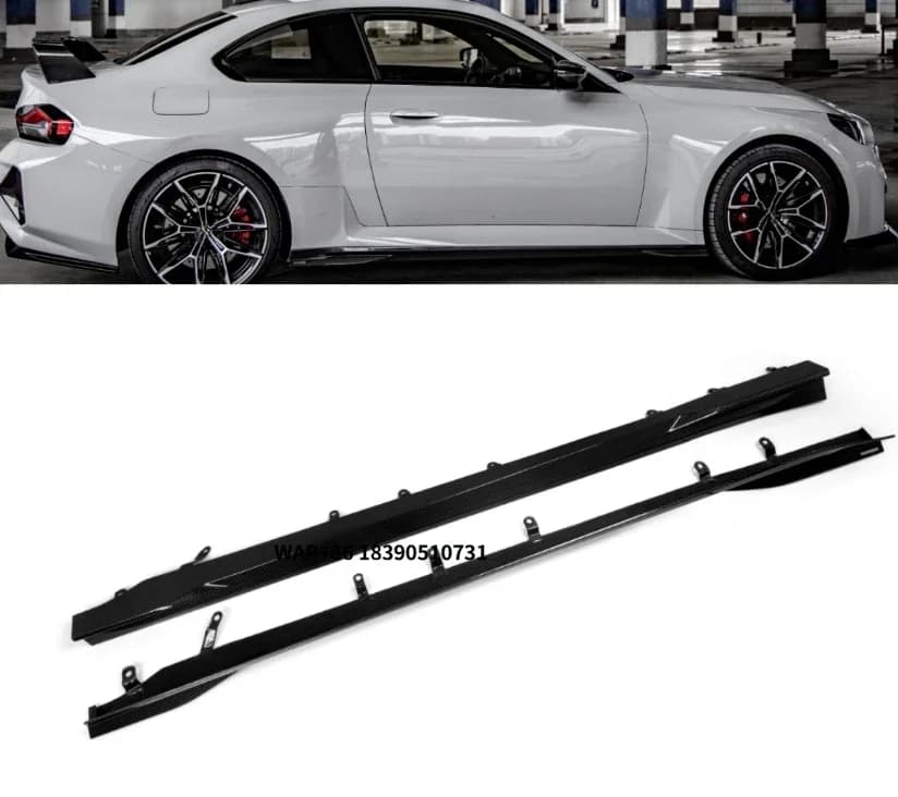 G87 Carbon Fiber Side Skirts for M2 G87 2023+ SQ Style Side Skirts Car Accessories Car Side Skirt Body Kit