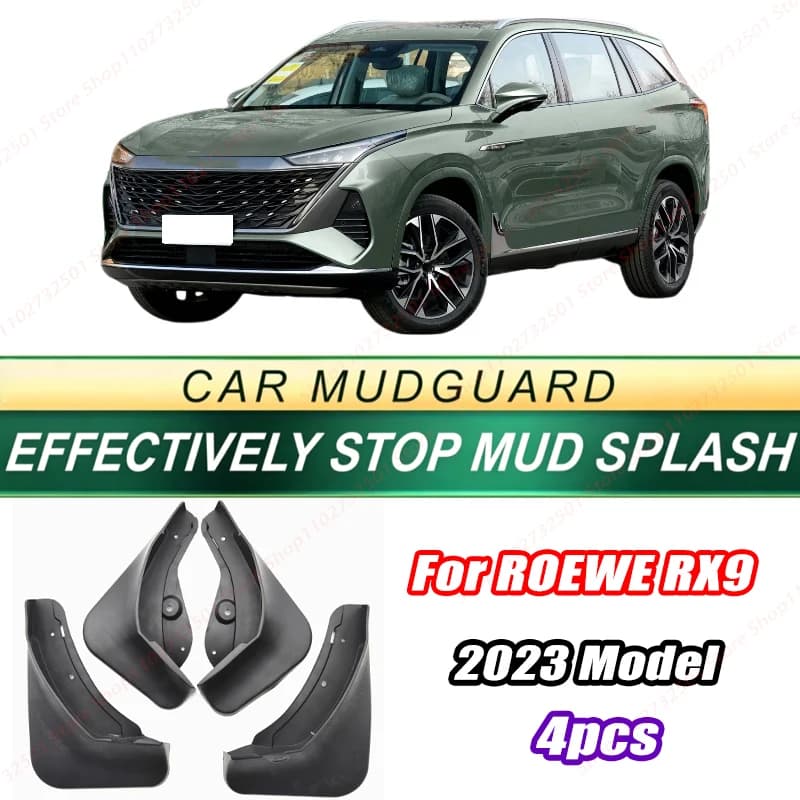For ROEWE RX9 2023 Model 4PCS Front Rear Mud Flaps Splash Guards Fender Mudguards Auto Accessories