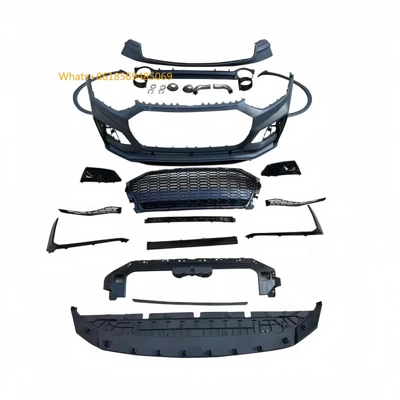 Suitable 21-23 Models of  Q5L Q5 Kit Includes Front Bumper Grille Surround Rear Lip Tailpipe