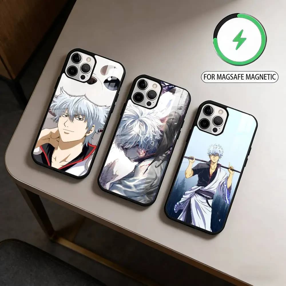 G-Gintama-Gintoki Sakata  Phone Case For iPhone17,16,15,14,13,12,11 Plus,Pro Max Magnetic For Magsafe Wireless Charging