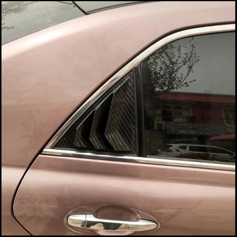 For Toyota Mark X X120 X130 Senda 2005-2016 Rear Window Scoop Louver Vent Cover Trim Decorate Car Styling Auto Accessories