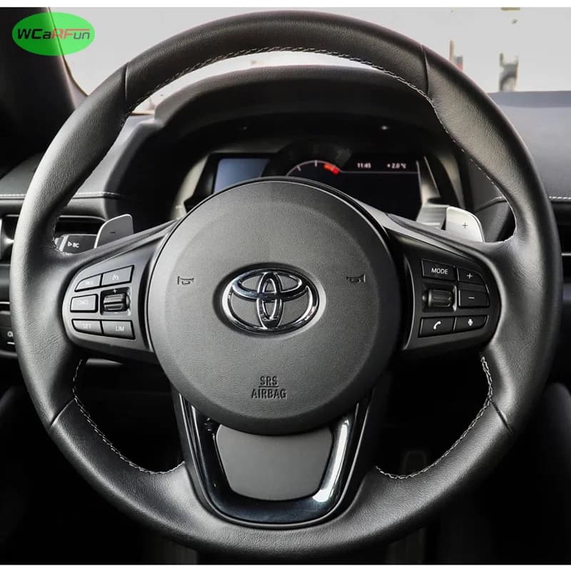 Customize Microfiber Leather Car Steering Wheel Cover for Toyota Supra GR Supra 2019-2024 Car braid