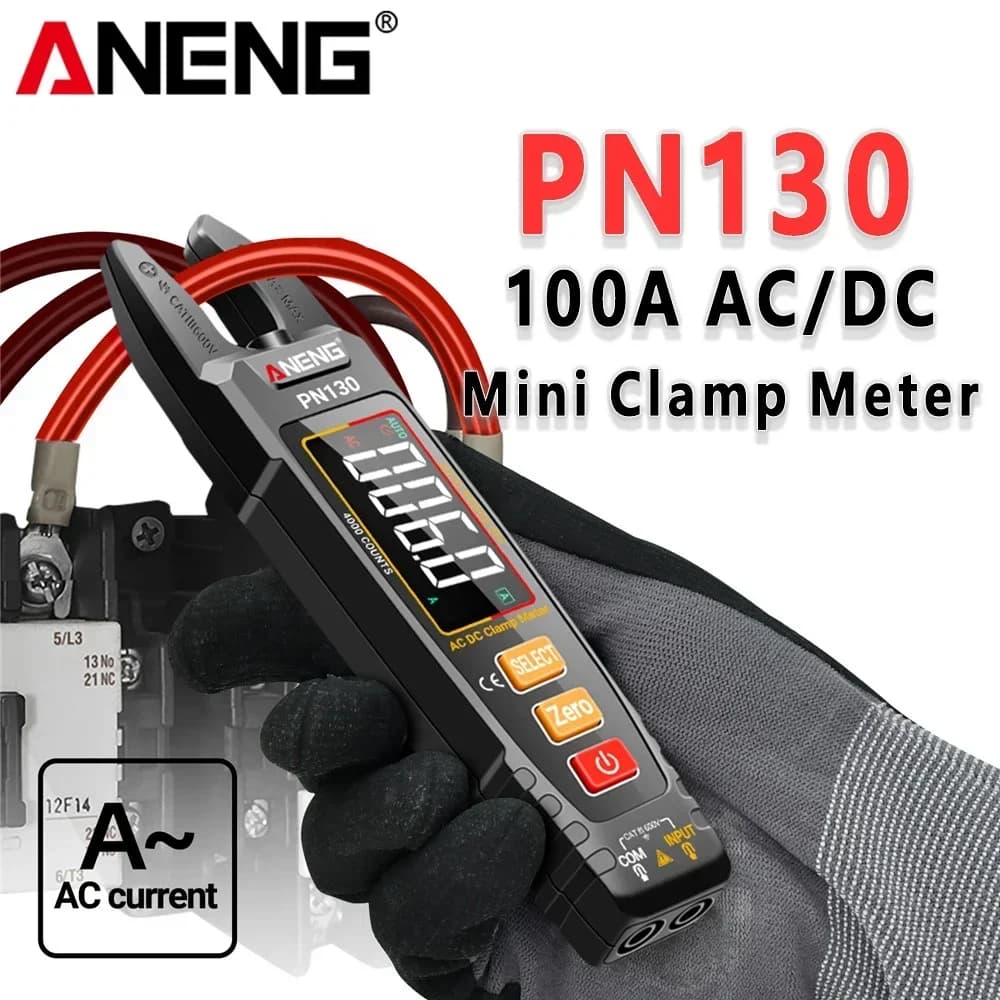 ANENG PN130 PN129 Intelligent Digital Clamp Meter 4000 Counts AC DC Voltage Current Capacitance Resistance Multimeter