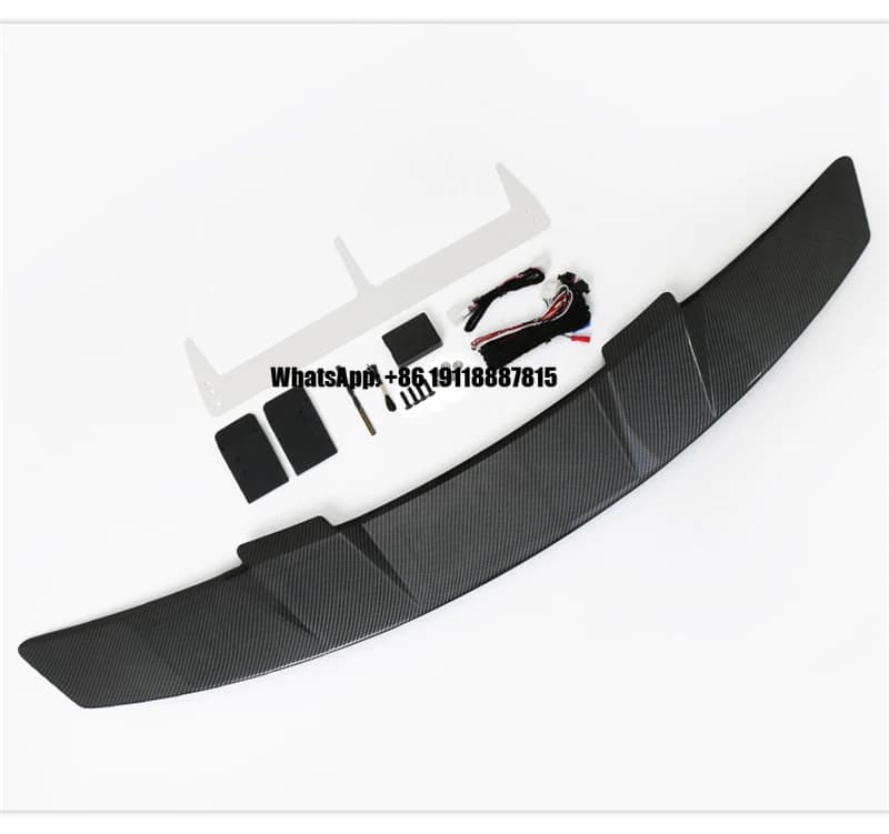 Universal Carbon Fiber Rear Trunk Spoiler for Sedan Electronic Auto Accessory Wing Automatically Extends From Car Exterior