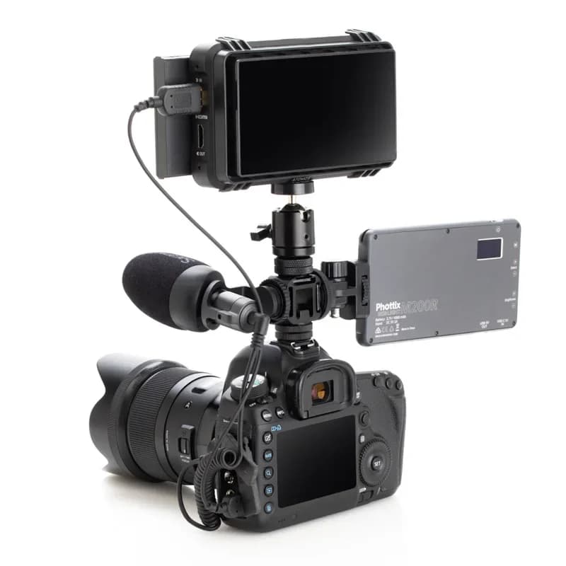 3XB three-head cold boot seat portable metal bracket one-to-three cold boots small gimbal camera accessories