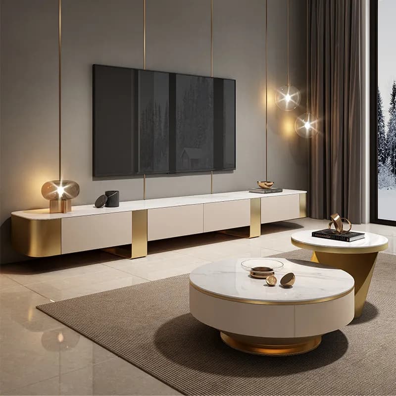 Italian European Tv Cabinet Decoration Classic Designer Vintage Tv Cabinet Unique Luxury Modern Muebles Para Sala Furniture