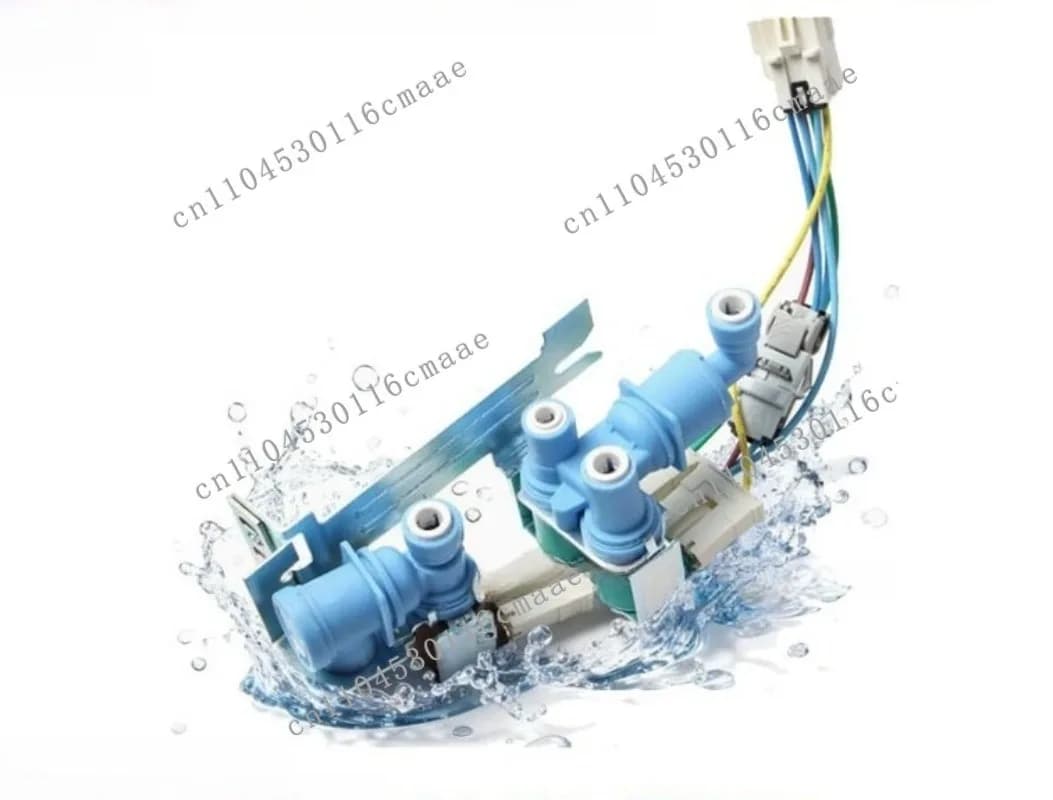Dual-channel water inlet solenoid valve for 5304525994 refrigerators is universally 120V