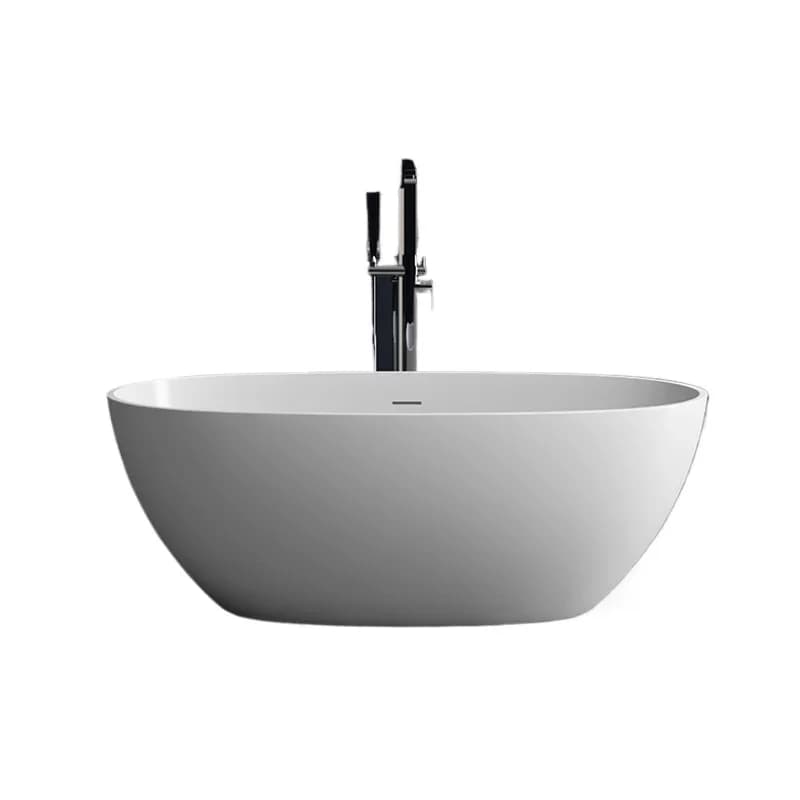 Separate bathtub, artificial stone material, white 1.5 meters 1.6 meters 1.8 meters