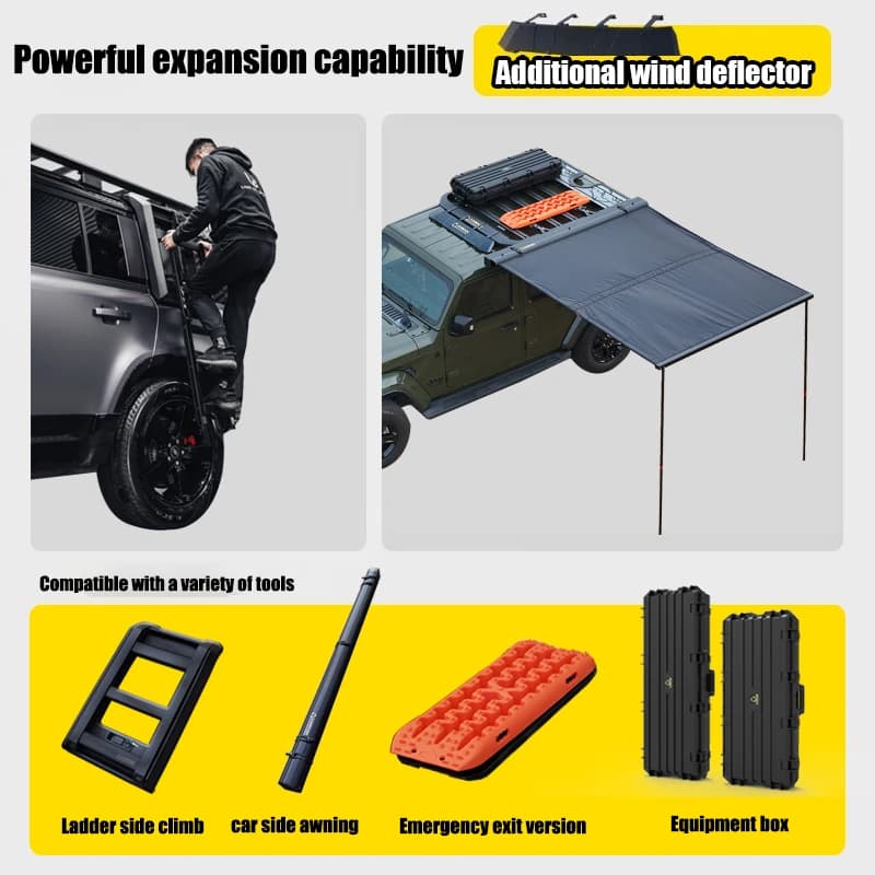 Auto Parts Heavy Duty 4x4 Off-Road Aluminum Platform Roof Rack For Grand Commander