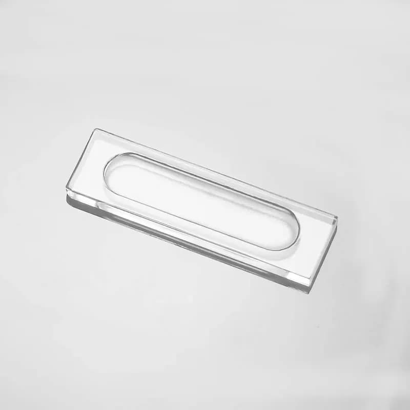 Quartz XRD Sample Tank Grooved Quartz Microscope Slides Quartz Specimen Carrier Plate Cover Slips for XRD Instrument Testing