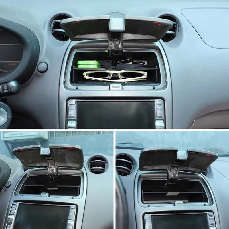 For Toyota Celica 99-05 ABS Car Dashboard Organizer Multi-function Box Front Storage Layered Partitions Interior Car Accessories