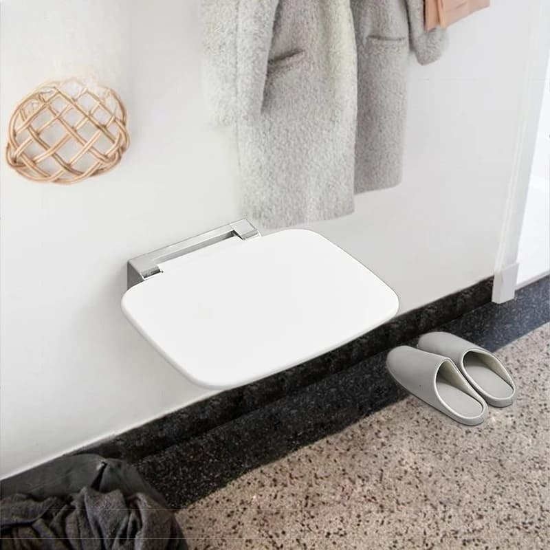 Simple Japanese Porch Collapsible Bath Stool Wall-mounted Toilet Bathroom Elderly Pregnant Woman Bath Shower Stool