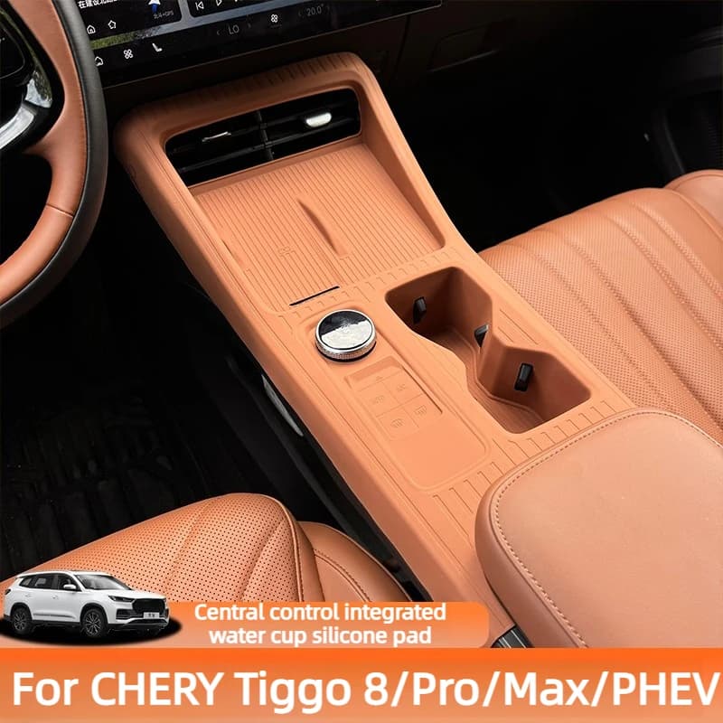 Central Control Silicone Pad For CHERY Tiggo 8/Pro/Max/PHEV 2025-2026 Accessories,Anti-Slip,Noise Reduction,Shockproof