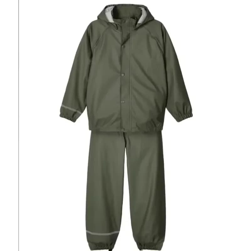 High quality 100% polyester raincoat reflective lightweight polyurethane raincoat durable waterproof raincoat trousers set