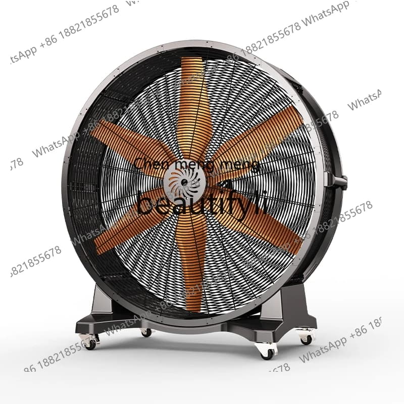 X Industrial mobile cylinder large fan warehouse stadium permanent magnet high-power powerful floor fan