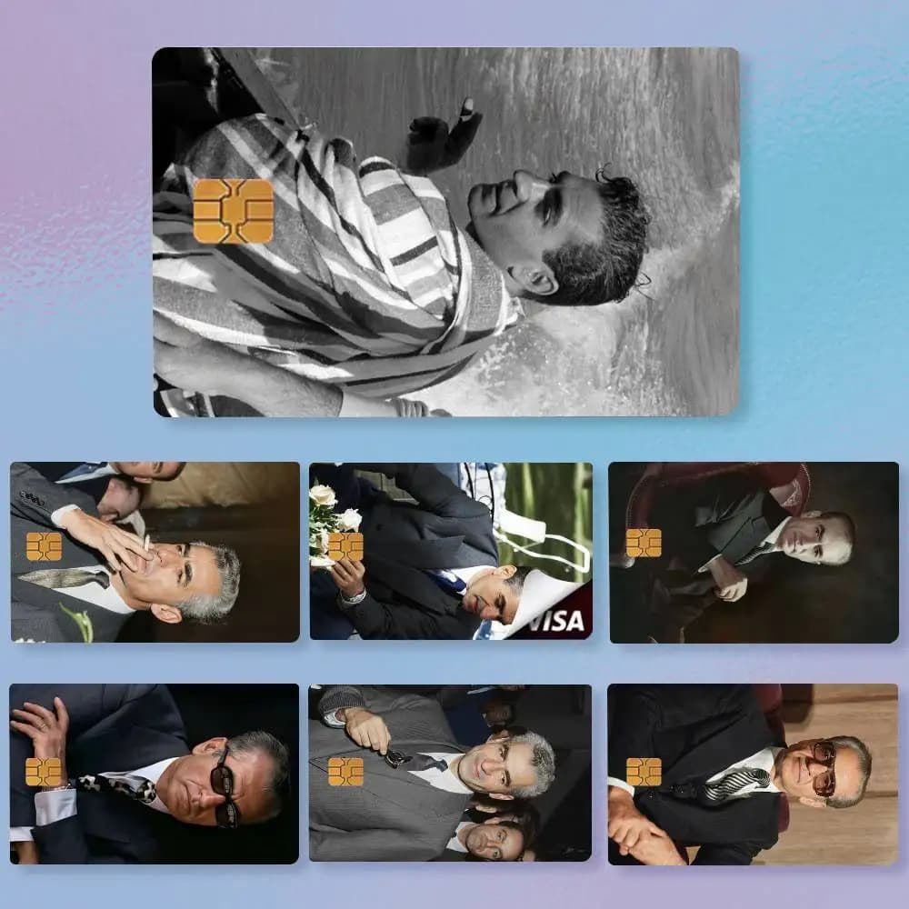 Mohammad Reza Pahlavi Iran  Credit Card HD Stickers Easy to replace, change card style anytime as you like