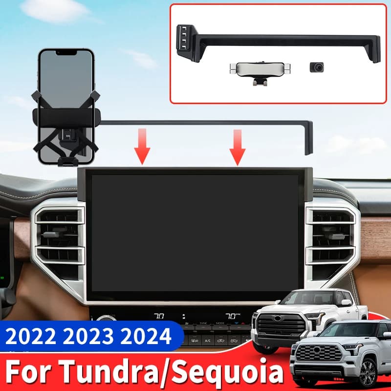 For Toyota Tundra Sequoia 2022 -2025  Car Dedicated Phone Holder Interior Modification Accessories upgrade Telephone Base