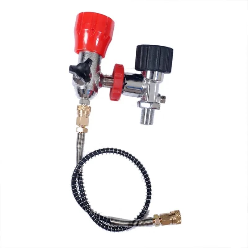 6.8L high-pressure gas cylinder head valve 3L 5L super large to small adapter valve set