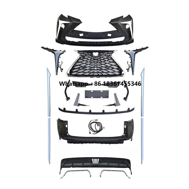 For Sienna 2021+ High Quality Body Kit With Grille Wings LED Light