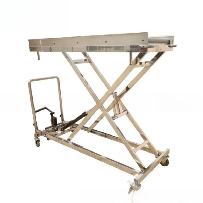 Corpse Lift Coffin Holder, Roller Mortuary Hydraulic Corpse Lift Carts, Corpse Carts