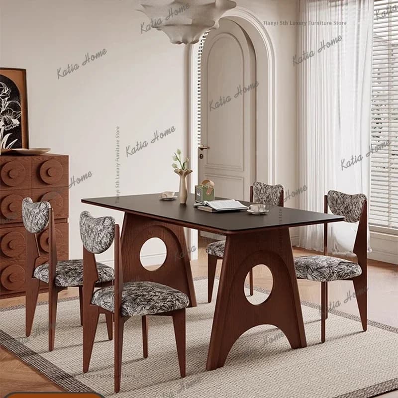 ld American Vintage Dining Table French Fashion Living Room Restaurant Dining Table Minimalist Home Furniture