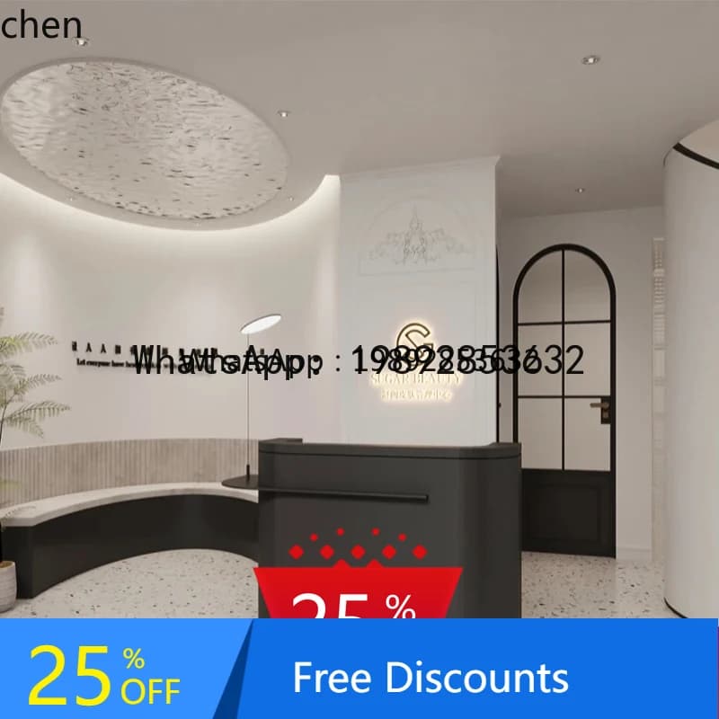 Hotel Reception Desk Stainless Steel Service checkout page Museum Bar Table