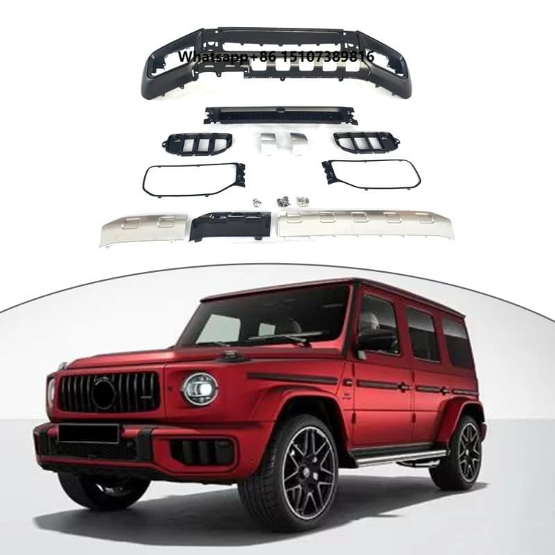 2018 up W464 W463A G500 G63 Old to New 2024 2025 W465 G63 Front Bumper Body Kit  Upgrade Car Bumper Full Set PP Body Parts