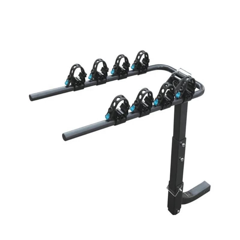 Car Bicycle Bracket Mount Car Other Exterior Accessory Rack Folding Vertical 4 Bicycle Hook Rear Rack with 2 Receiver