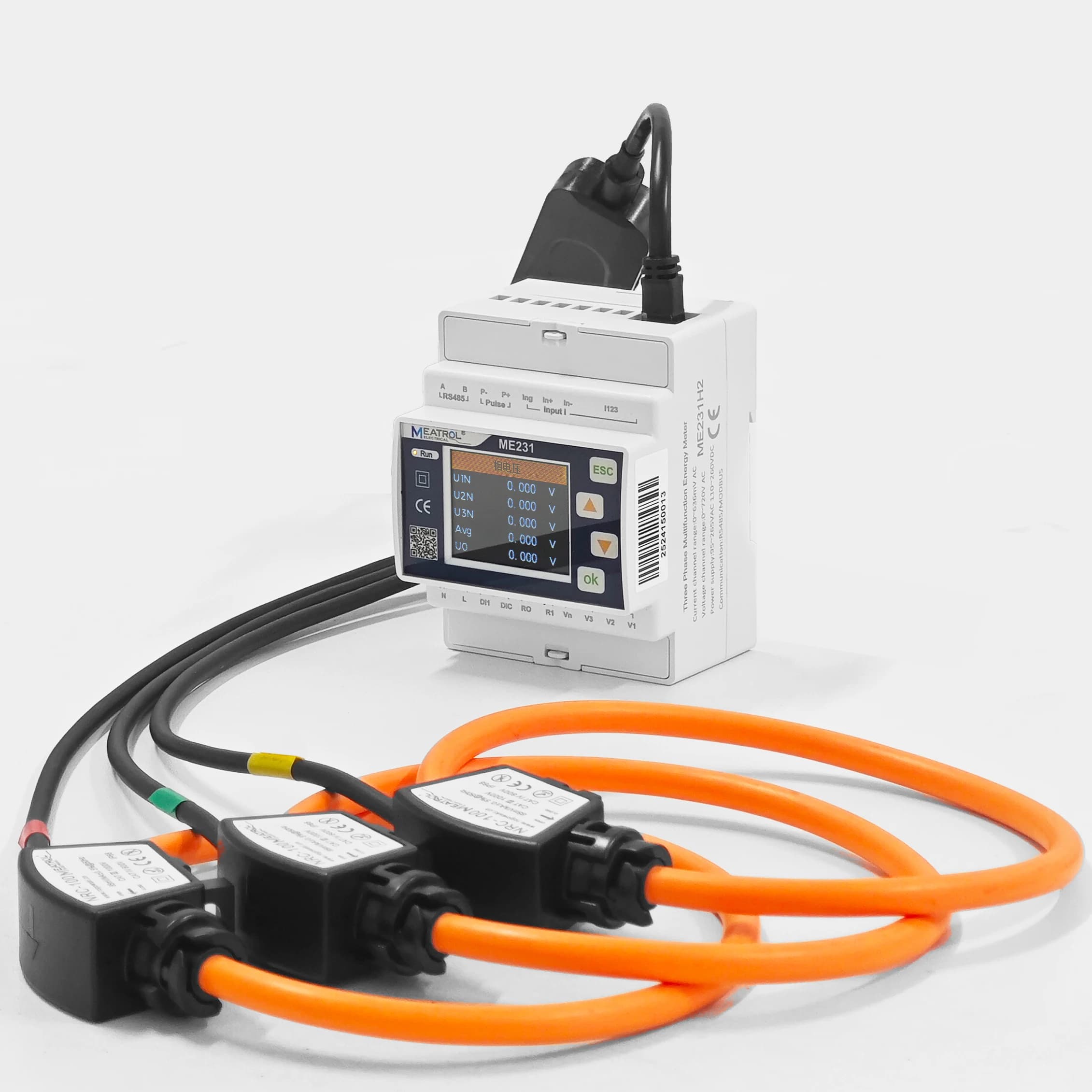 480V ME231 Modbus Multifunction Harmonic Amp Volt Energy kwh Power Monitoring Meter