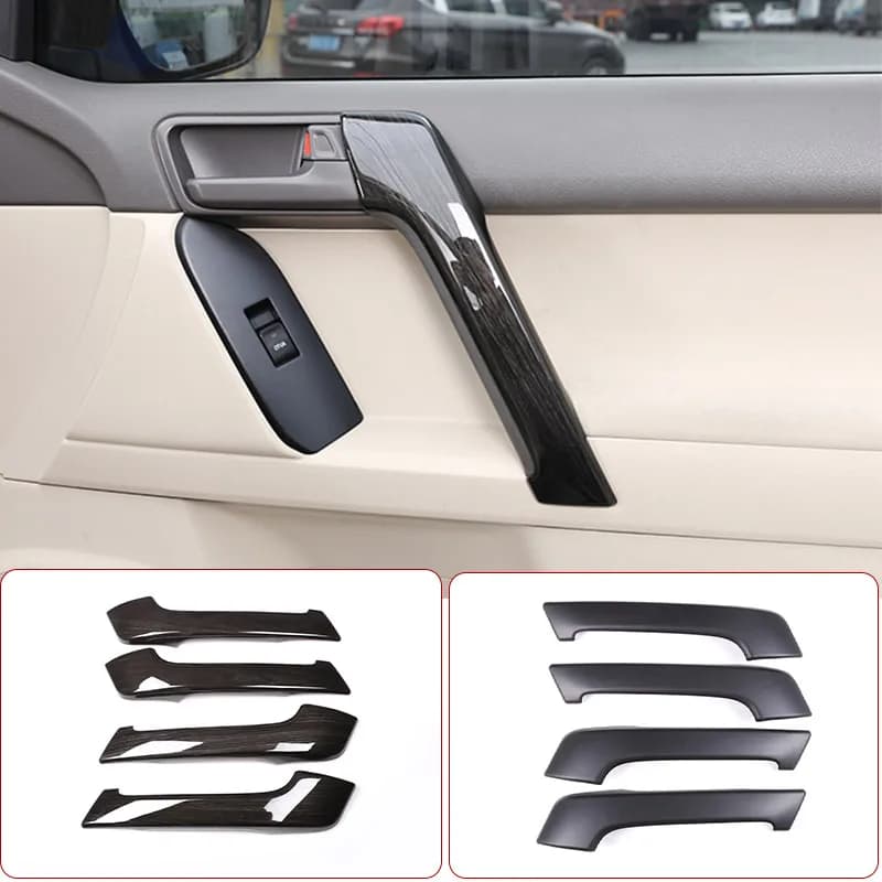 ABS Matte Black For Toyota Land Cruiser Prado FJ150 150 2010-2018 Car Interior Door Armrest Protector Cover Sticker Accessories