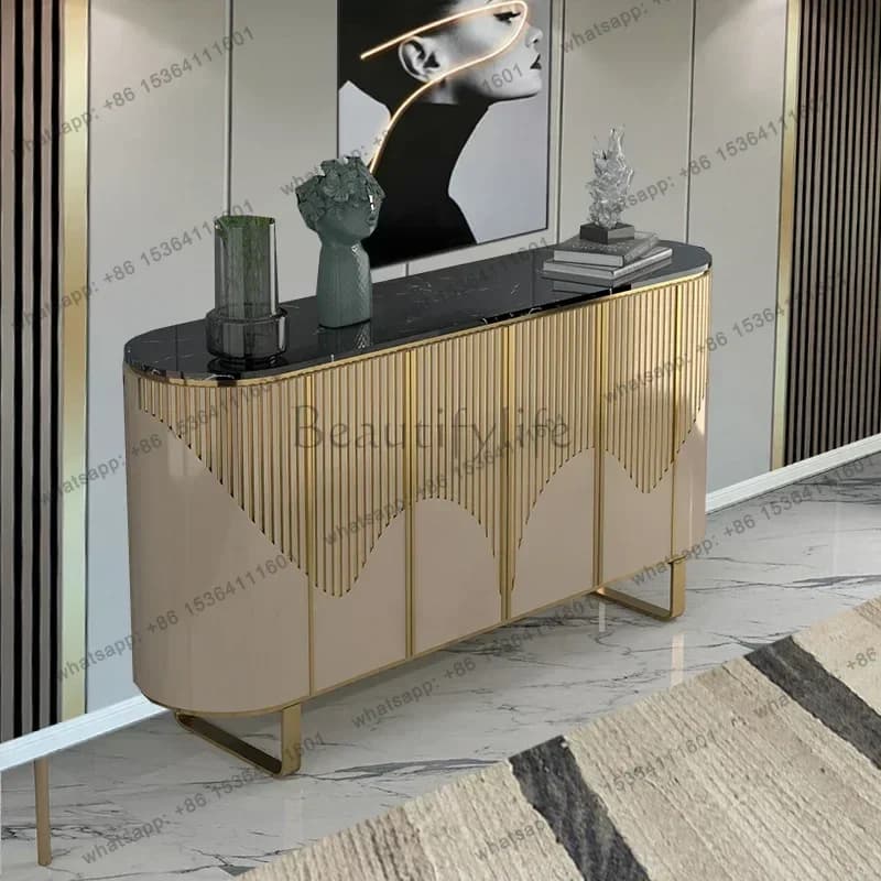 LJY Living Room Cabinets Nordic Dust Proof Modern Luxury Cabinet Storage Organizer Vetrinette Armario De Almacenamiento Furnitur