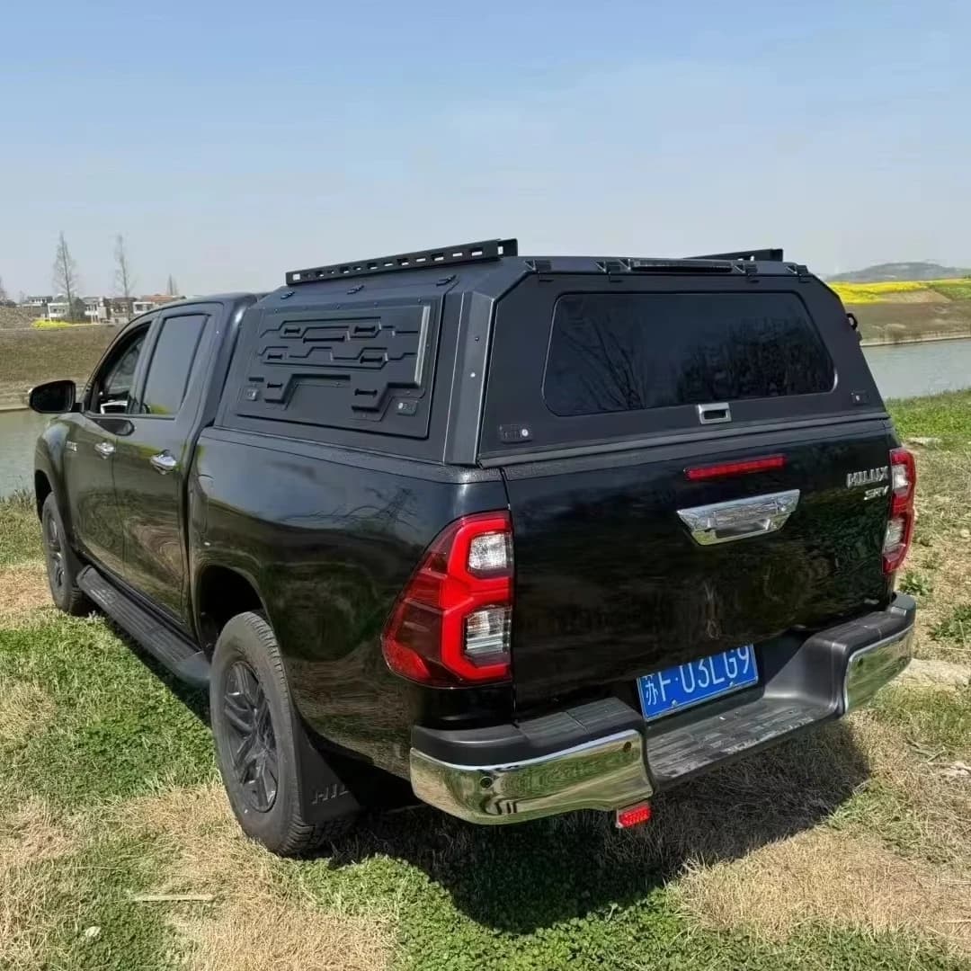 Aluminum Alloy 4x4 Canopy  Pickup Canopy Truck Topper  Camper  for Toyota Vigo Double Cab 2005 with Sliding Window Design