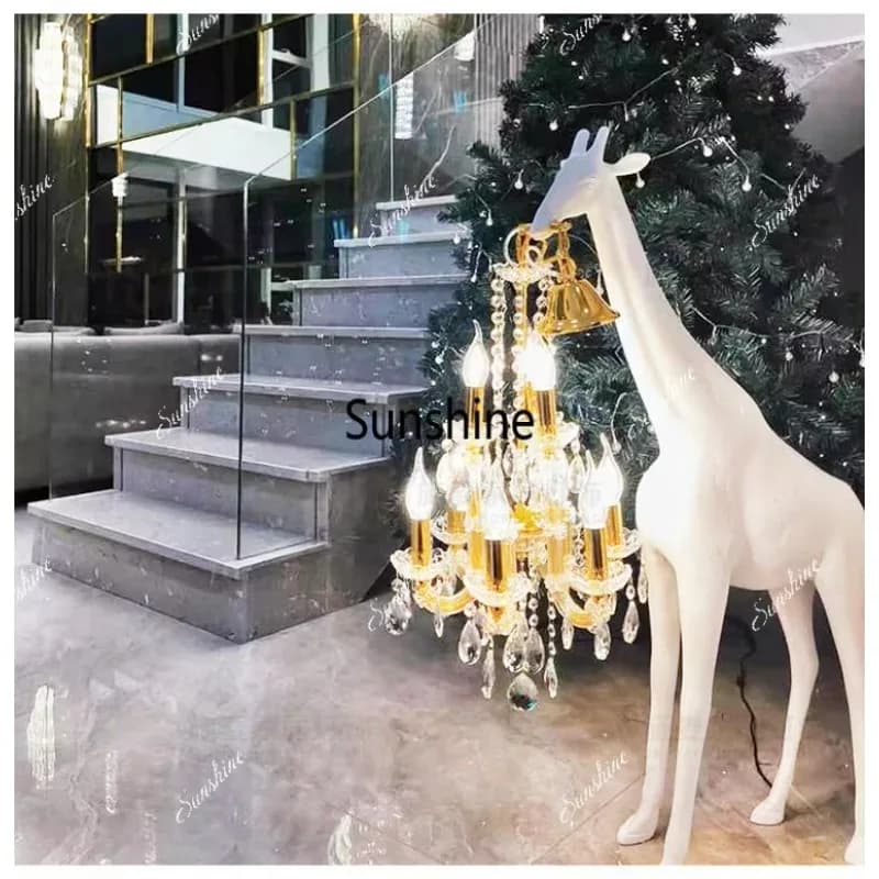 Modern minimalist atmosphere giraffe floor high-end decoration ornament